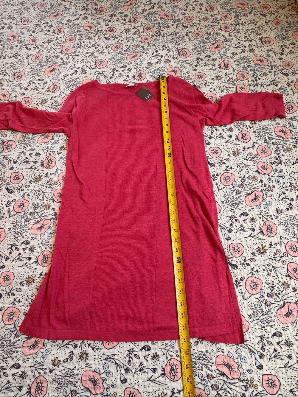 J. Jill Rose Wine Knit Sweater Dress